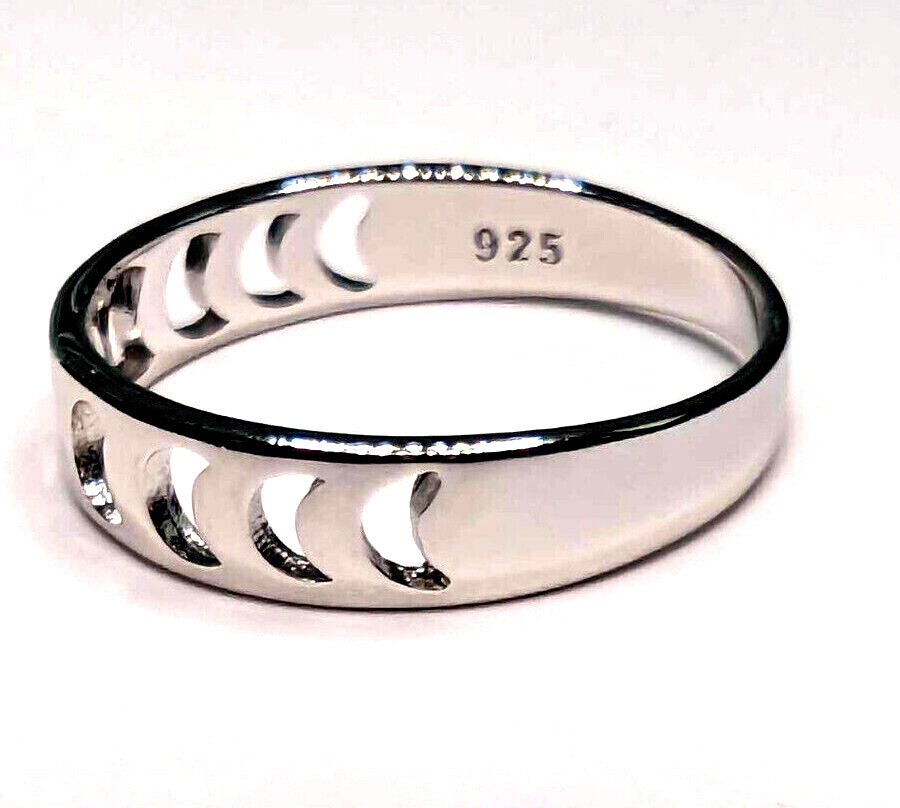 Moon Phase Ring 925 Sterling Silver Band NEW Sizes 5 to 10