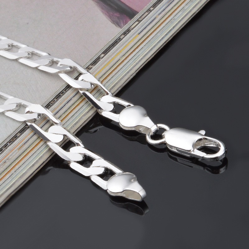 Unisex Heavy Solid 925 Sterling Silver Curb Link Bracelet Multi Sizes Men Women