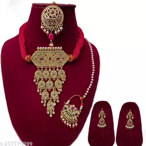 Indian New Traditional Fancy Stylish latest design jewelry set For Woman & Girls