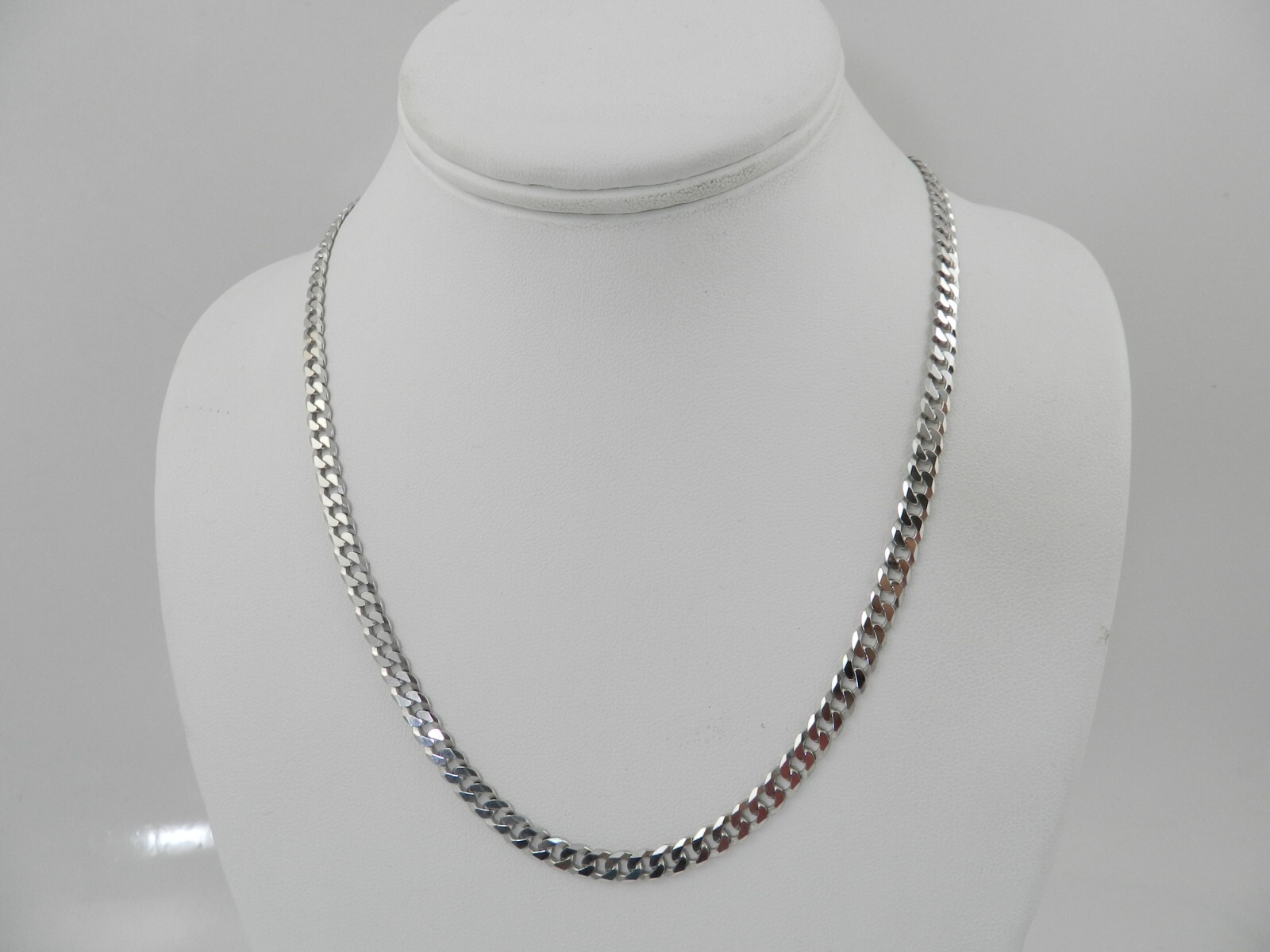 GIANI BERNINI Flat Curb Link 18″ Chain Necklace in Sterling Silver