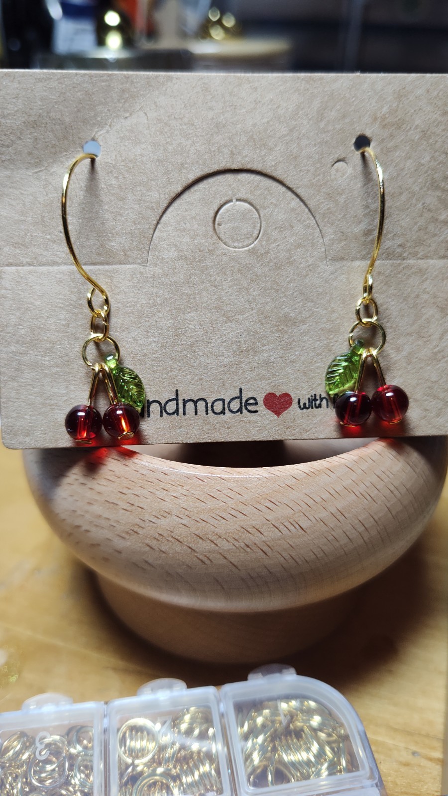Cherry earrings fashion jewelry NEW FAST Free Shipping 0.8 Inch