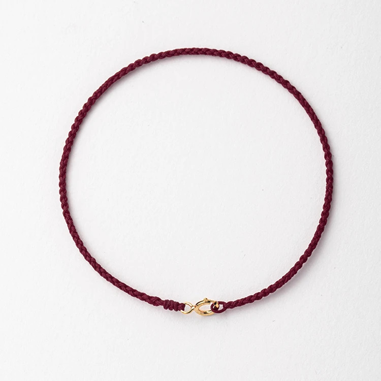 Handmade Red String Bracelet Gold Clasp Protection Good Luck Rope Jewelry