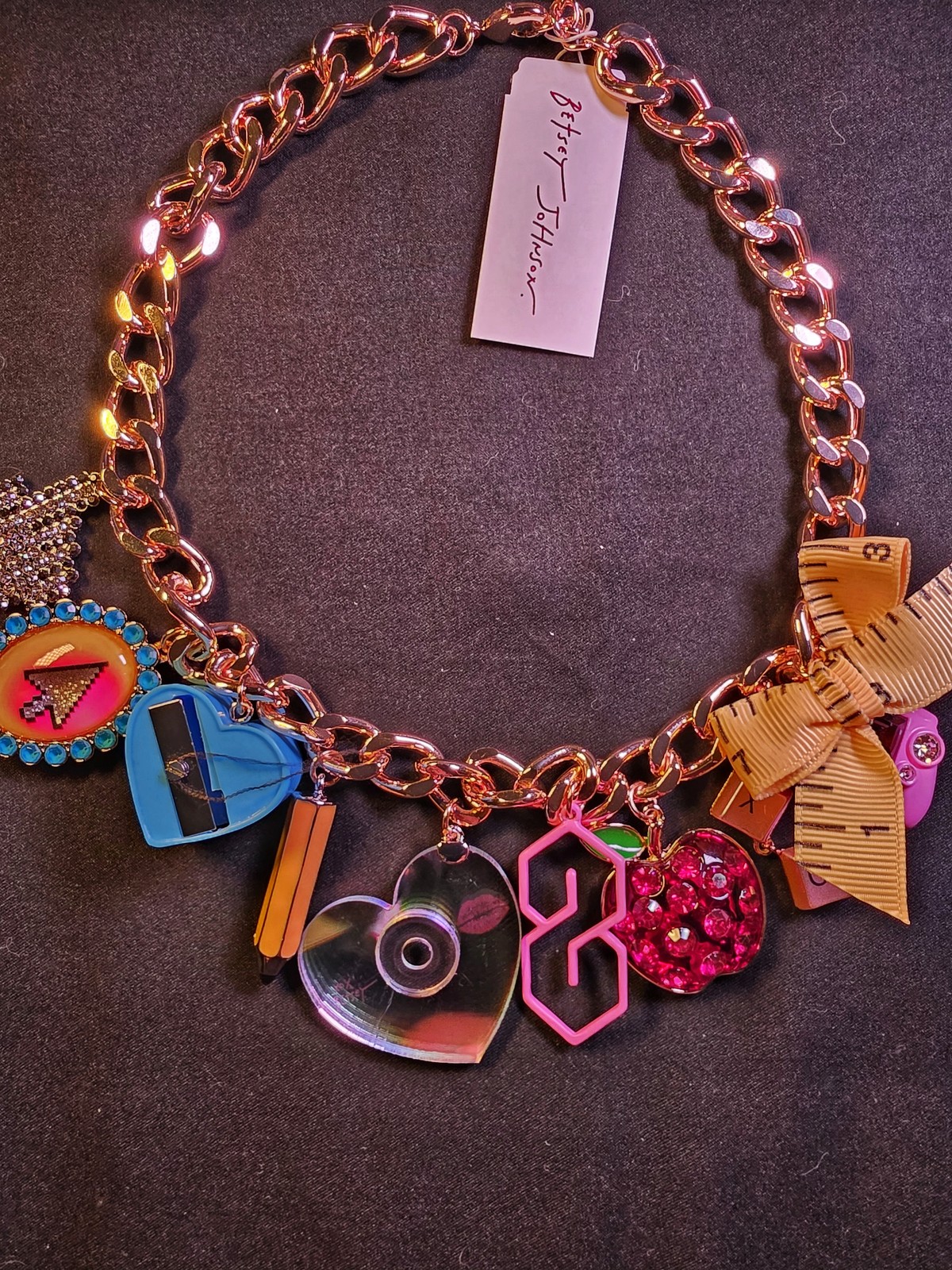 Betsey Johnson Necklace old school 2k style {new with tags}