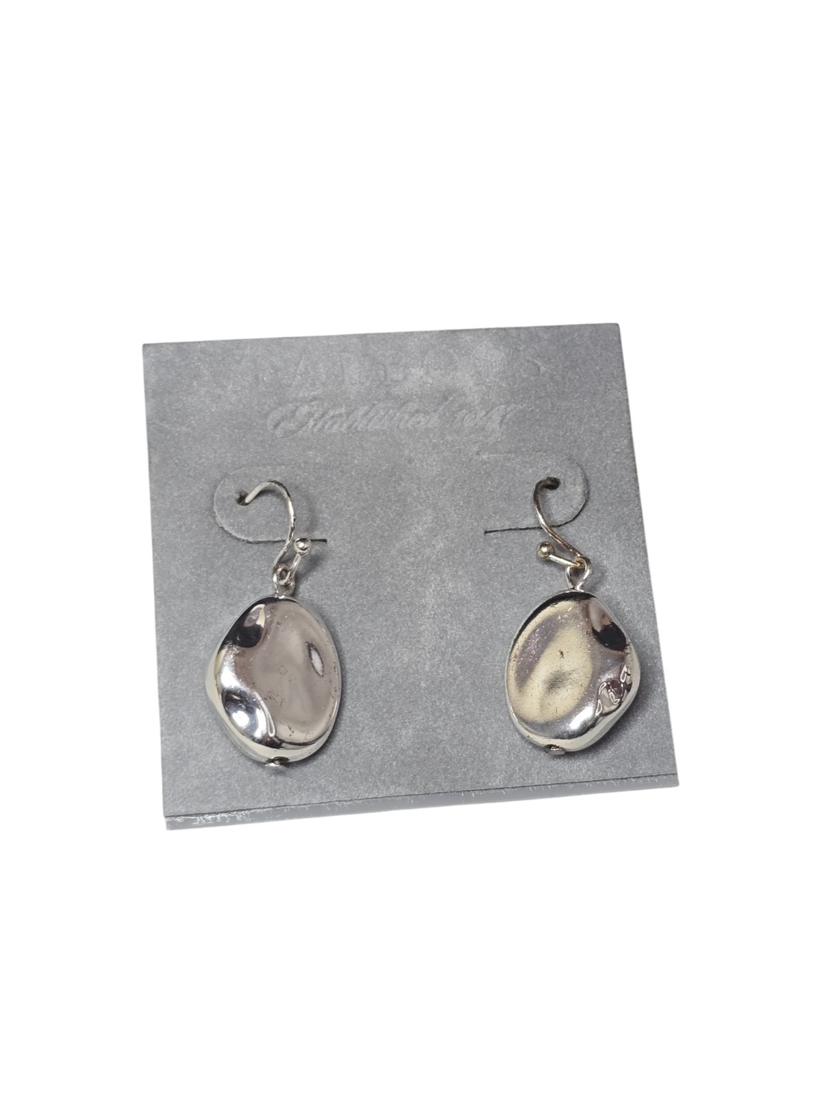 Talbots Women’s Silver Plated Nugget Hook Earrings NWT MSRP $29.50