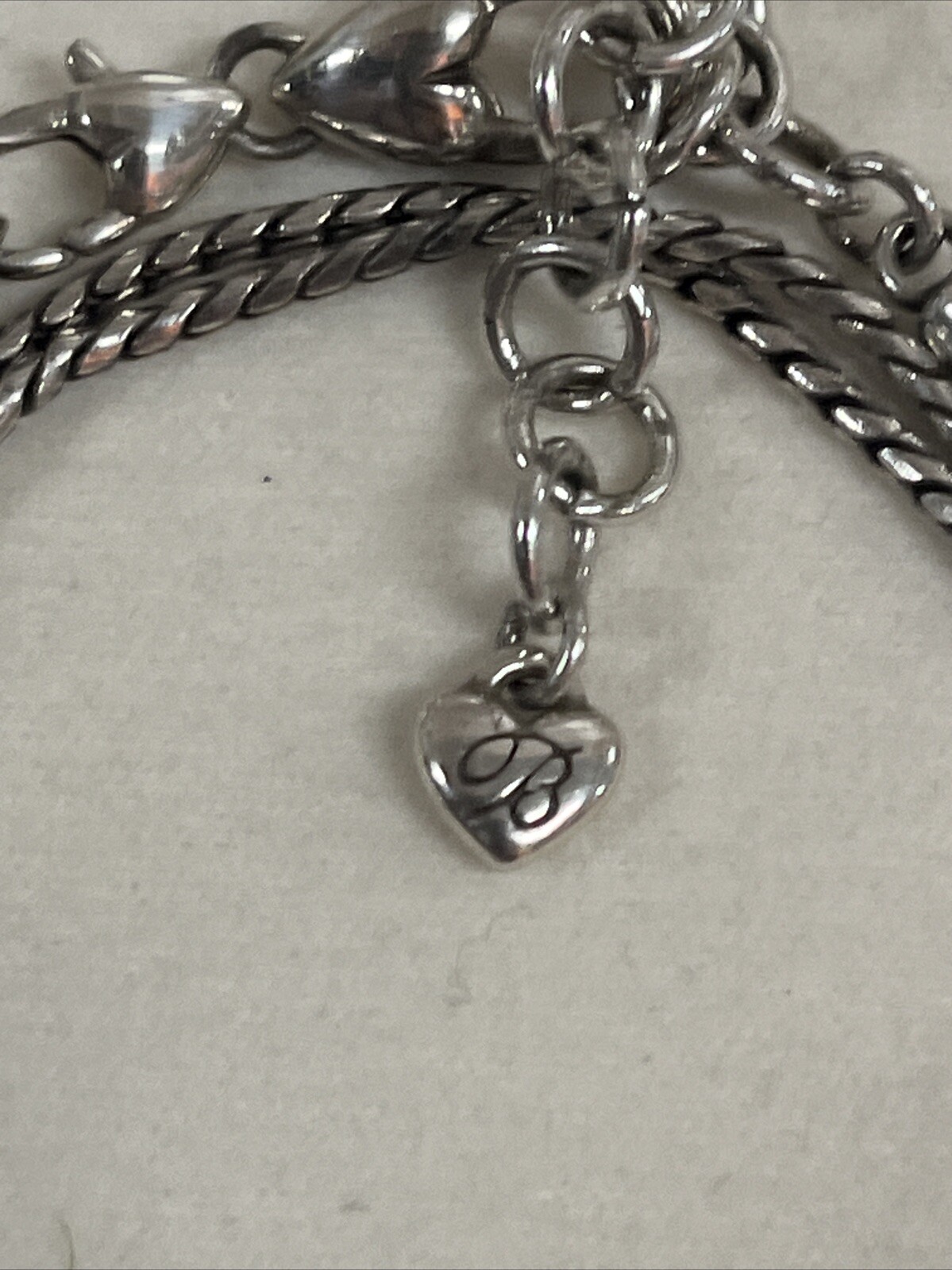 Brighton Silver Toned Halo Clear Crystal Convertible Necklace 38 Inches