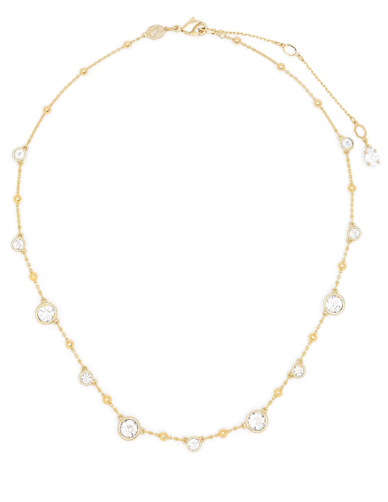 New in Gift Box 100% SWAROVSKI 5680090 Gold Droplet Chain Crystal Imber Necklace