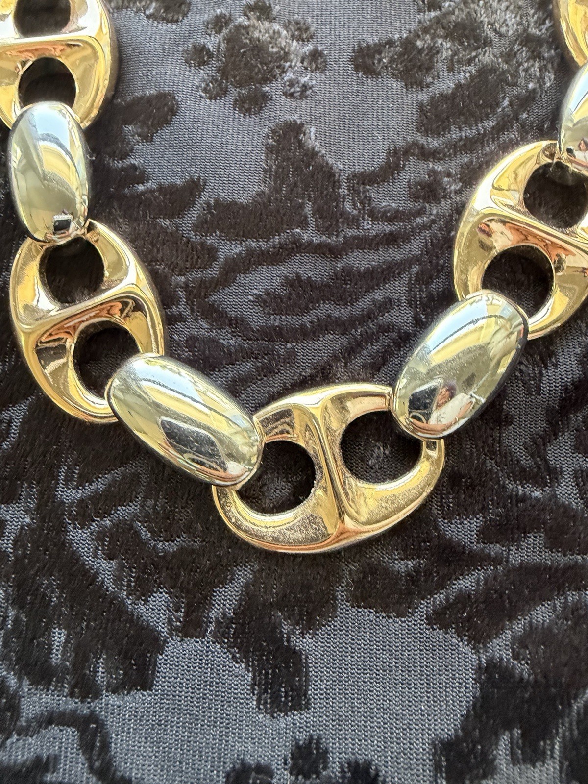 White House Black Market Mixed Metal Link Necklace