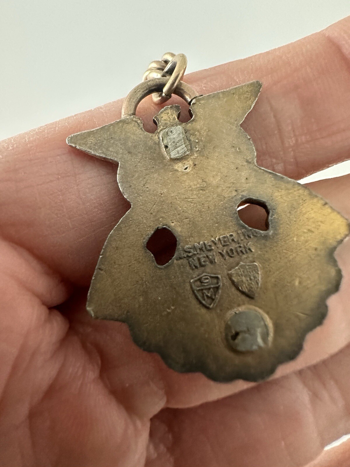 Bracelet Mascotte Charm Honor Valor Fidelity N S Meyer New York Medal 7″ VTG