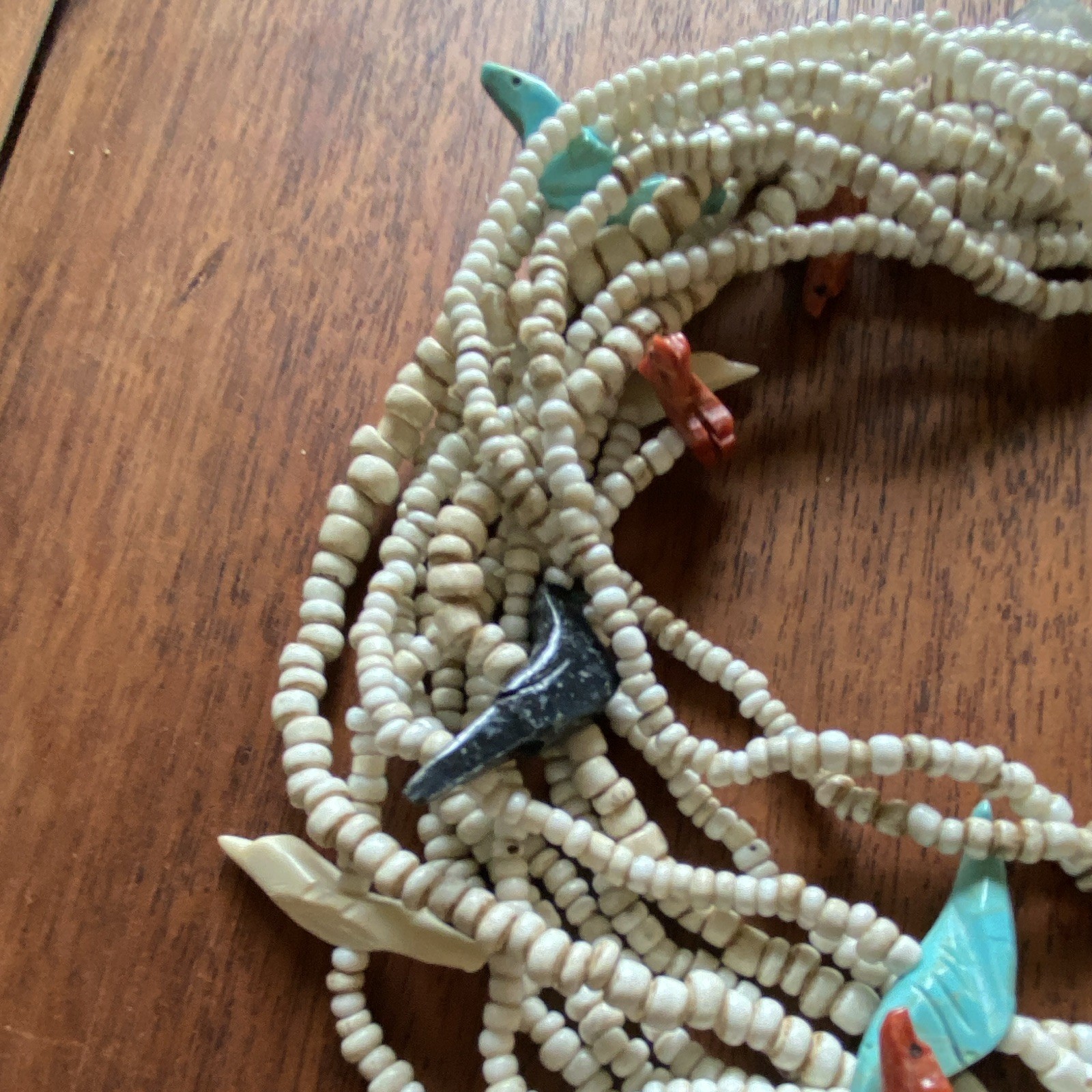 Medalia‘s forie Hunziker this multi strand fetish choker is 14 inches