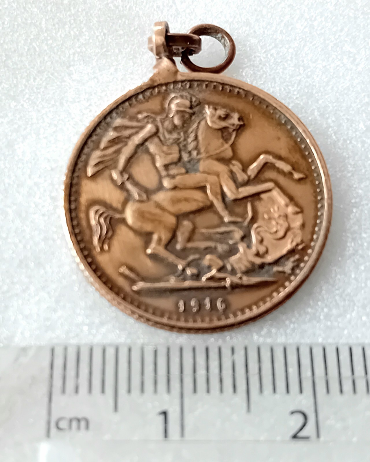 St George Coin Charm Reverse Edward Vii 1916 So A Commemorative Charm A760