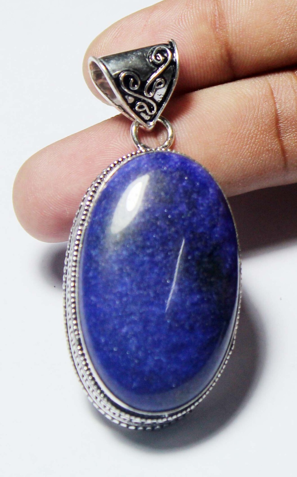 Lapis Lazuli Oval Shape Handmade Gemstone Pendant Jewelry Pendent Size 3 Inches