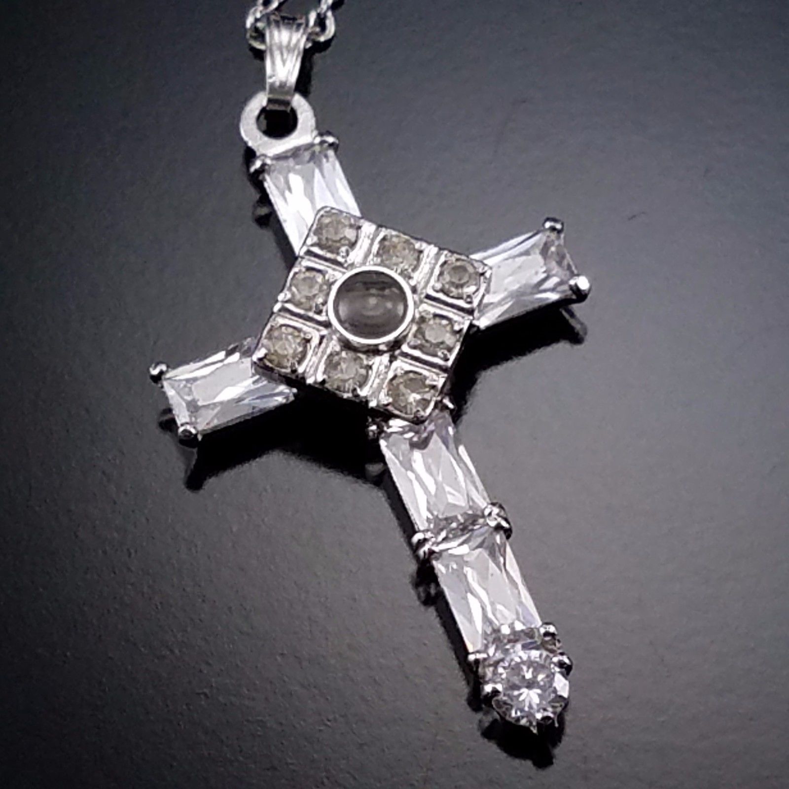 As Seen On TV The Lord’s Prayer White Gold Plated Cross FAITH GORGEOUS NEW