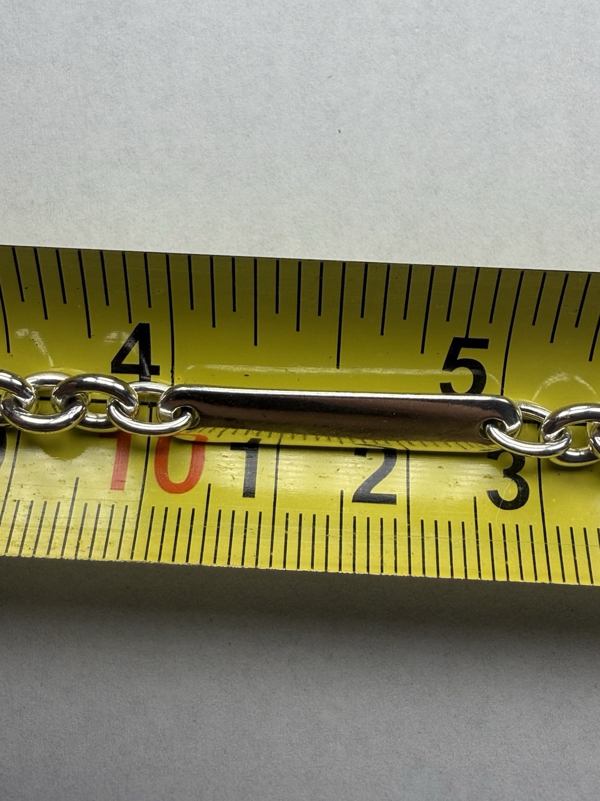 Authentic Pandora Sterling Engravable ID TAG Cable Link 7.8” Bracelet 11.7g