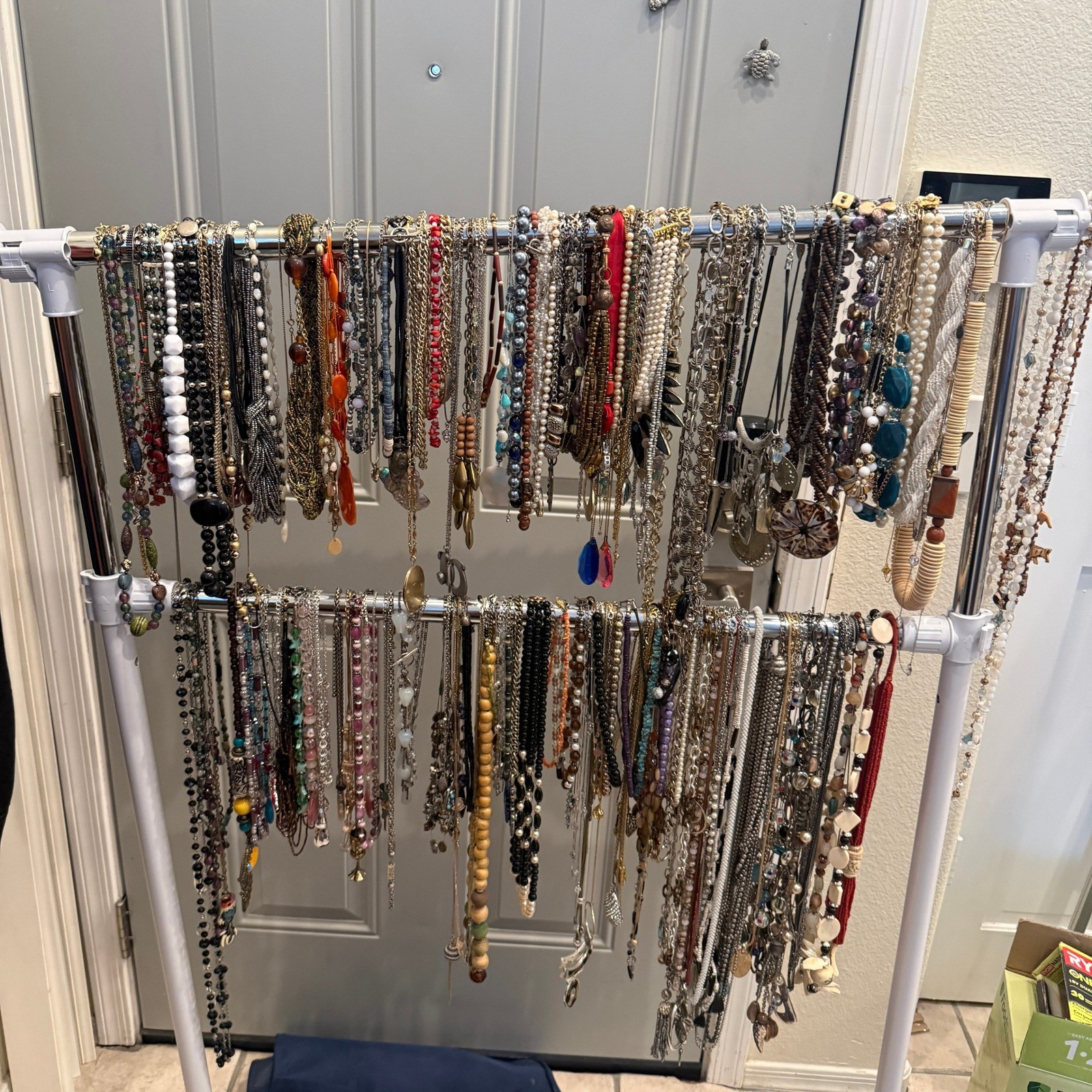 Huge Bulk Lot Fashion Jewelry Necklace Statement Beaded Boho Vintage Mix 220+ Pc