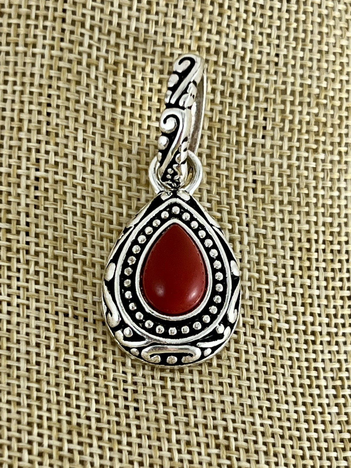 Premier Designs “Chili Pepper” Teardrop Pendant Only No Chain Preowned