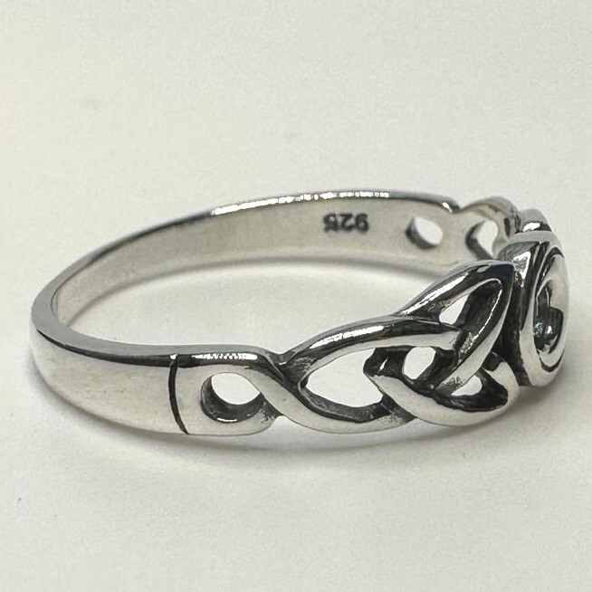 Celtic Moon Ring 925 Sterling Silver Size 5 to 10 NEW