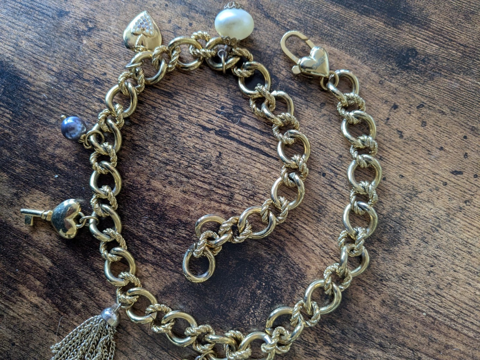 Dolce and Gabbanna Chunky Charm Tassel Neckalce. Good Condition.
