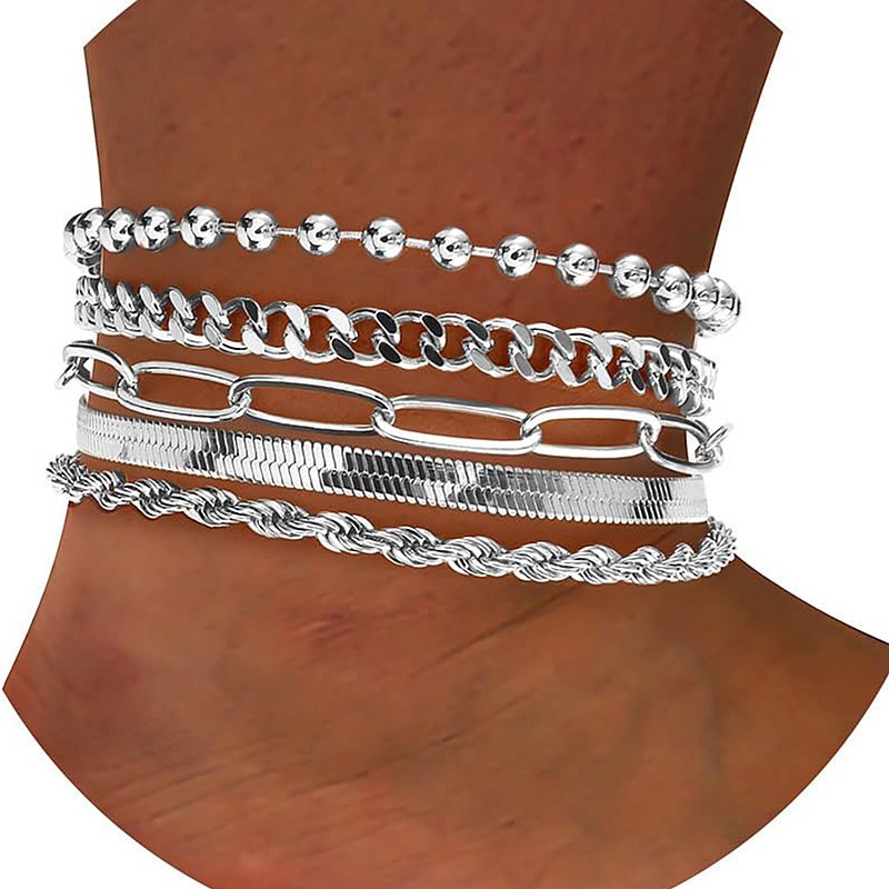 Bohemian Minimalist Metal Chain Jewelry Set for Women Fashion Gift