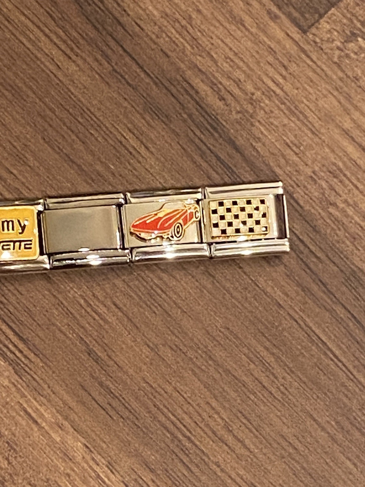 20 Charm ❤️ My Corvette *Completed Bracelet * Italian Charm New
