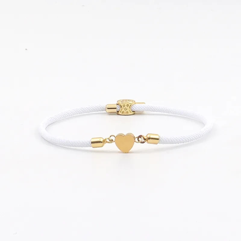 Classic Ladies Fashion Costume Rope Style Bracelet with Heart Design