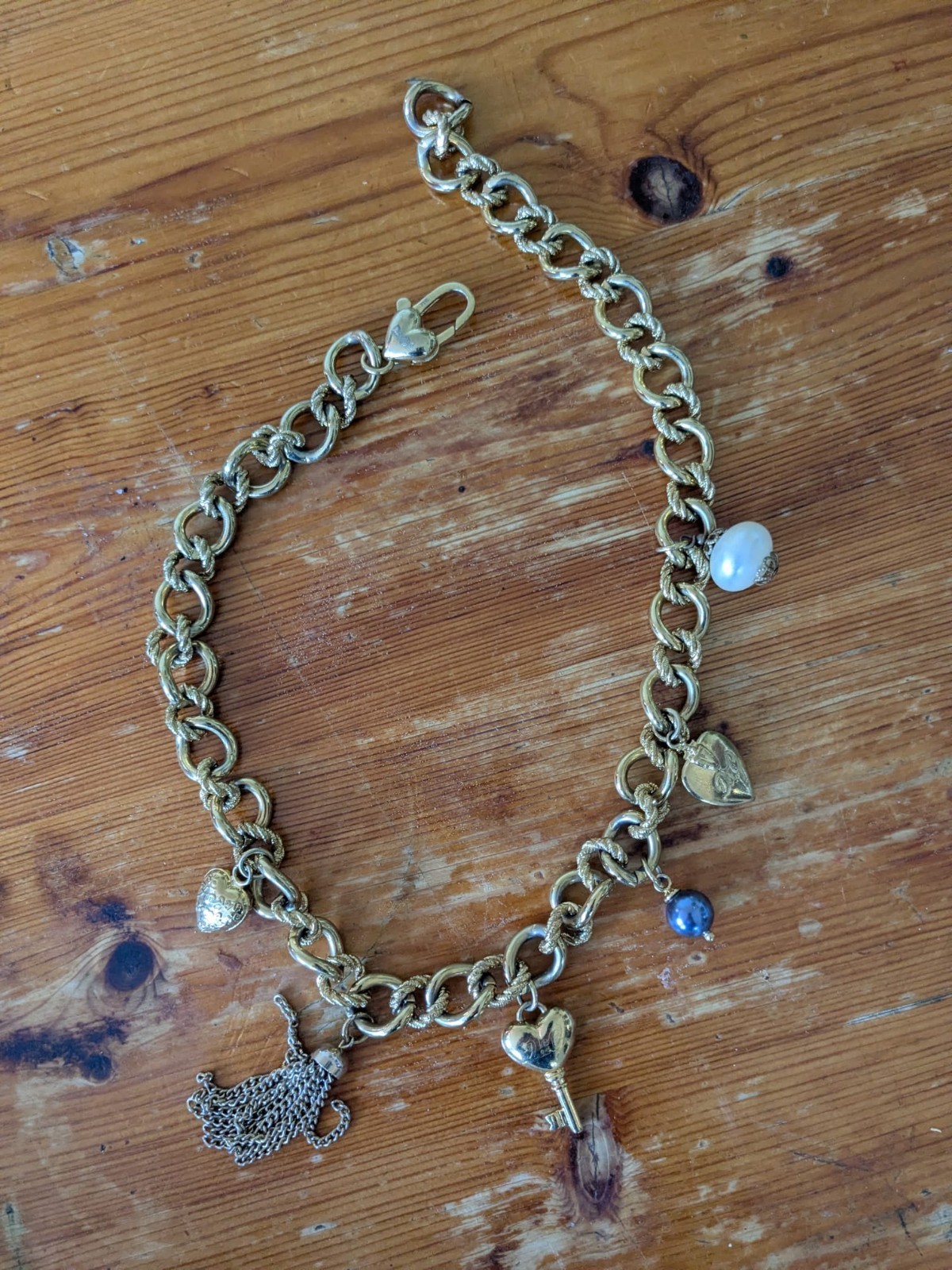 Dolce and Gabbanna Chunky Charm Tassel Neckalce. Good Condition.