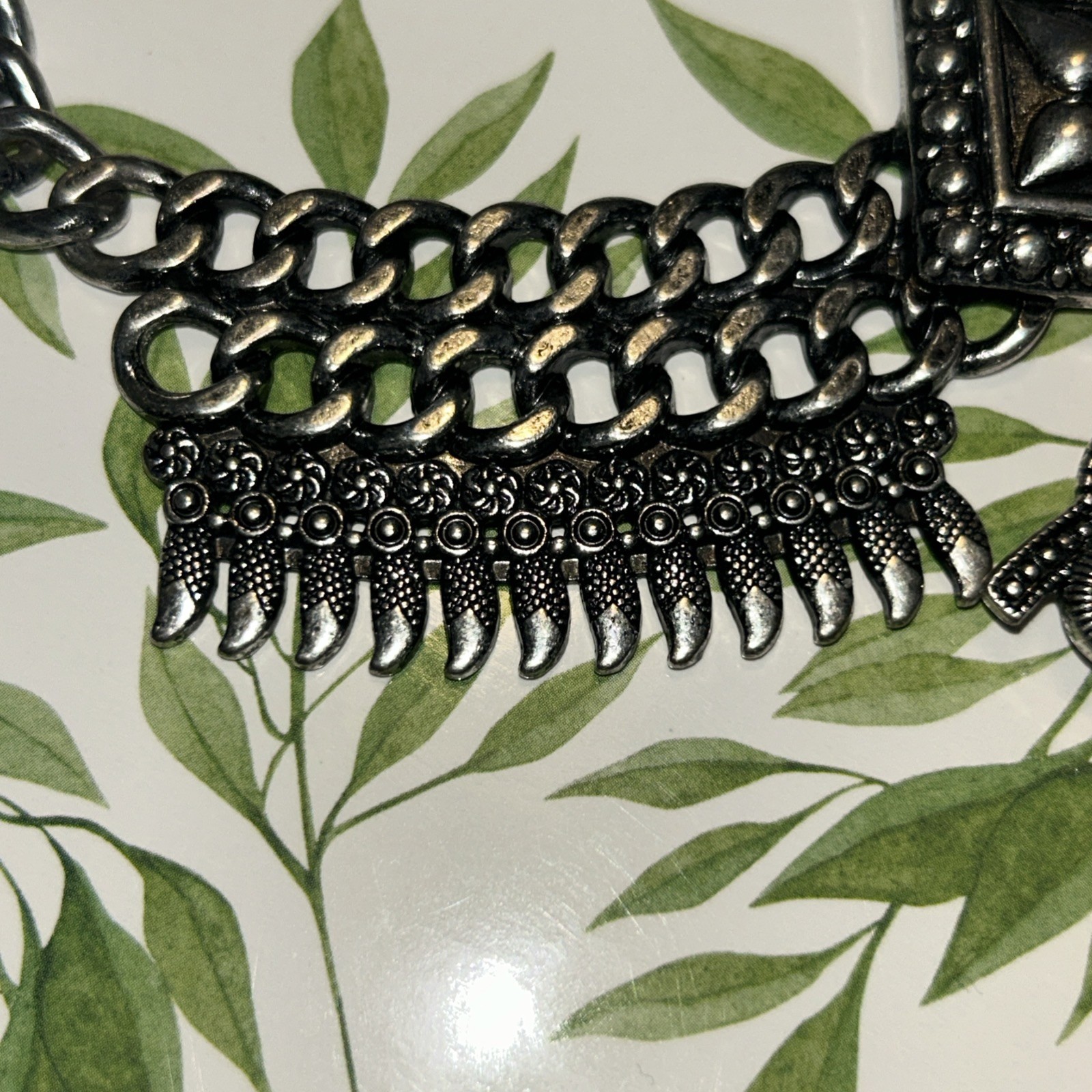 Boho Style Long Tassel Chunky Necklace