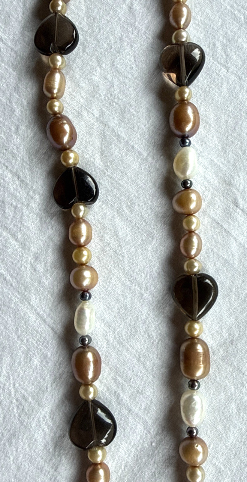 Multicolor Freshwater Pearls Necklace 15 1/2″in Long Timeless Grandmillennial