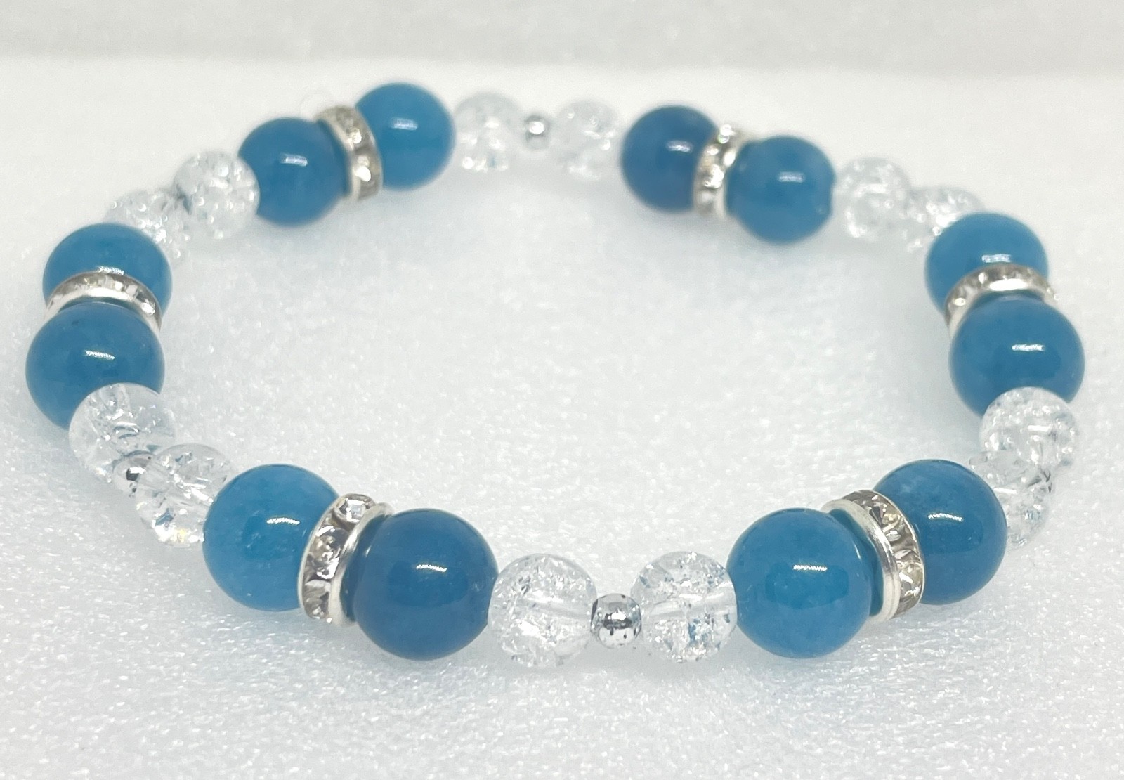 Blue APATITE & Cracked QUARTZ from Natural Stone