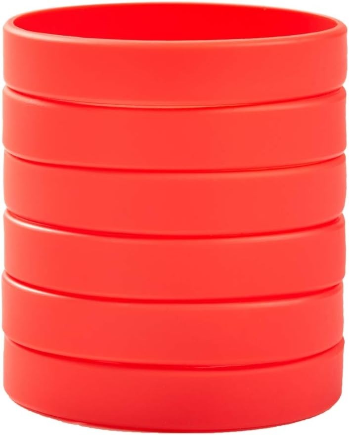 8″ Stylish Rubber Bracelets in 12 Colors – Perfect for Events & Group Activities