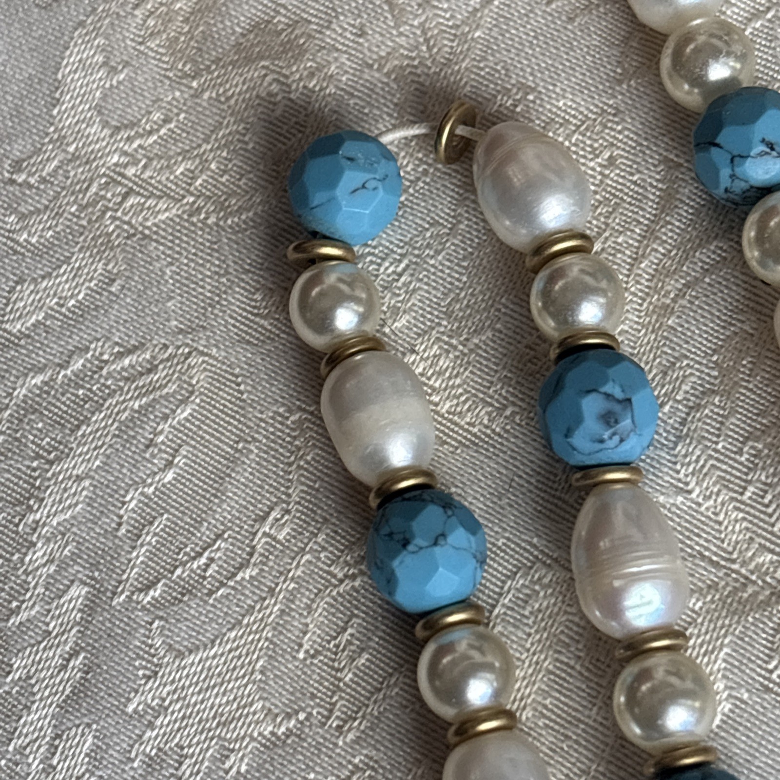 Lia Sophia Kiam Family Necklace & Earrings & Bonus Bracelet Freshwater Pearl
