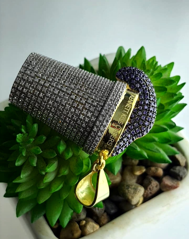 Coffee Cup Pendant Round Cut Lab Created Amethyst Diamond 14k Yellow Gold Plated