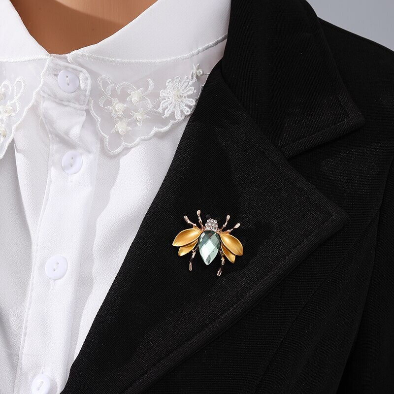 Cute Insect Brooch Pin Rhinestone Bee Brooch Ladies Jewelry Wedding Party Gift