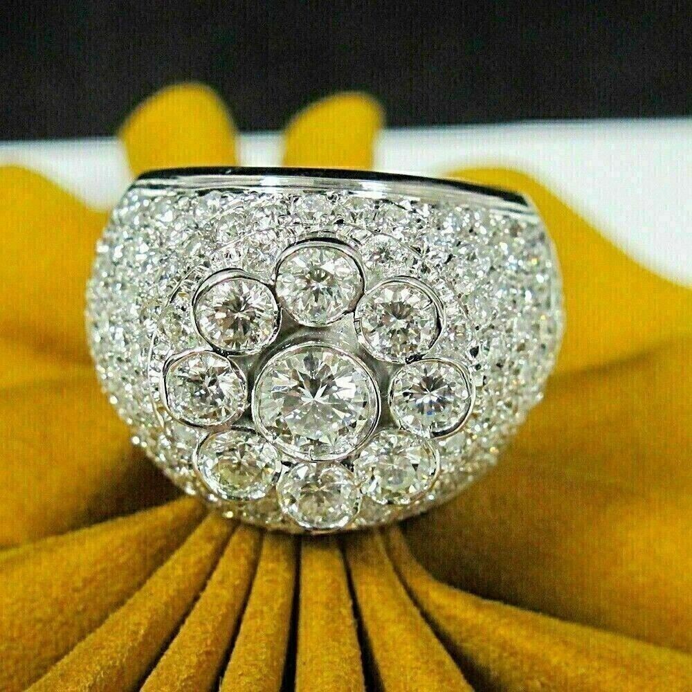 2.00Ct Round Cut Lab-created Diamond Men’s Engagement Ring 14k White Gold Plated