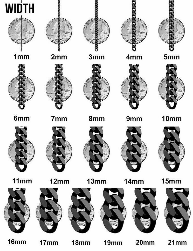 Men’s 12 Piece 6mm Cuban link Chain Necklace 14k White Gold Plated Wholesale