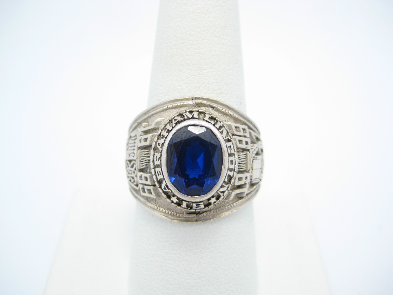 Abraham Lincoln I.S 1999 Reed Sterling Silver Class Ring 18.5mm Ring Size 9