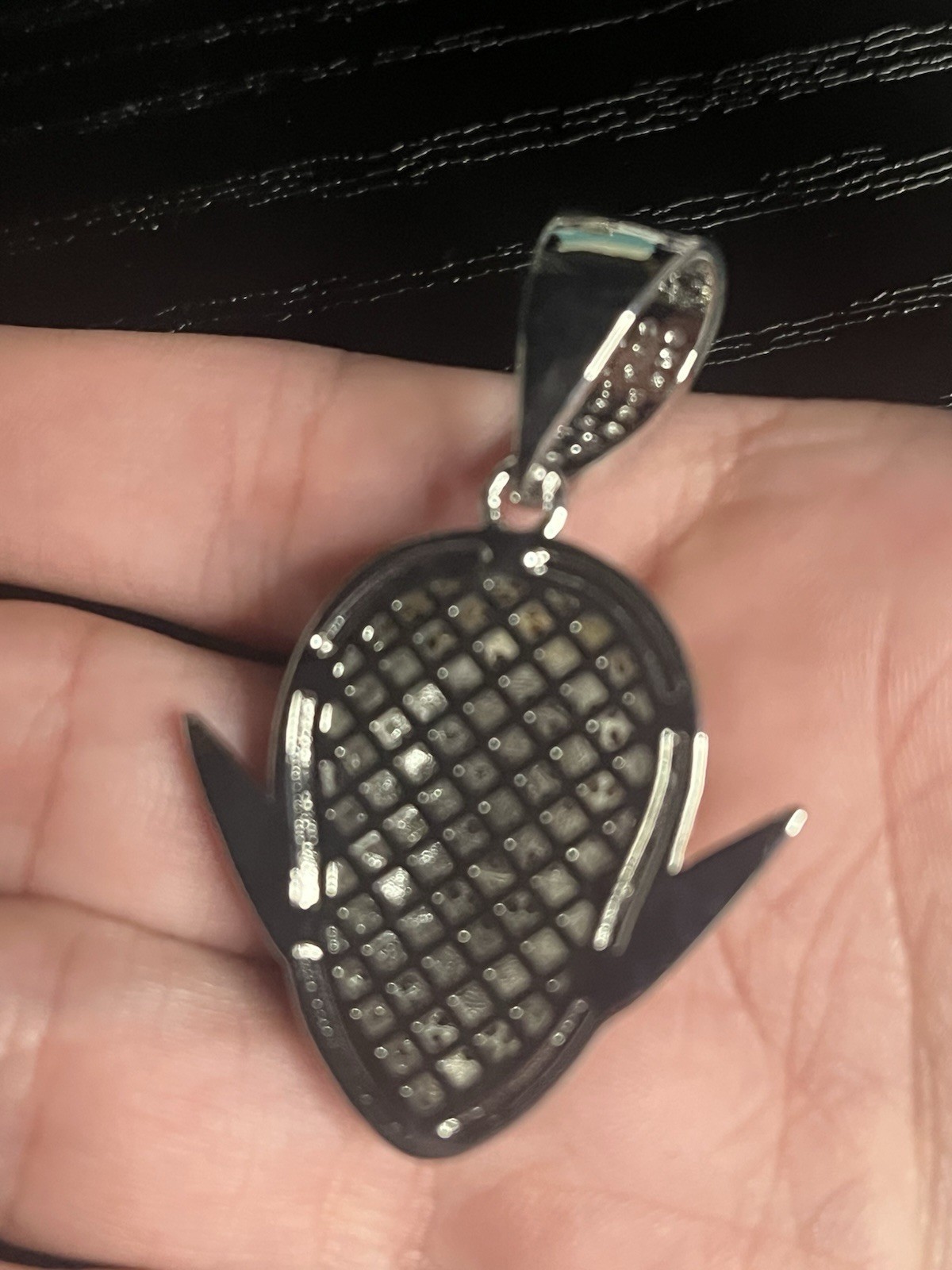 925 silver plated over stainless steel with 5A CZ Iced Out Piccolo pendant