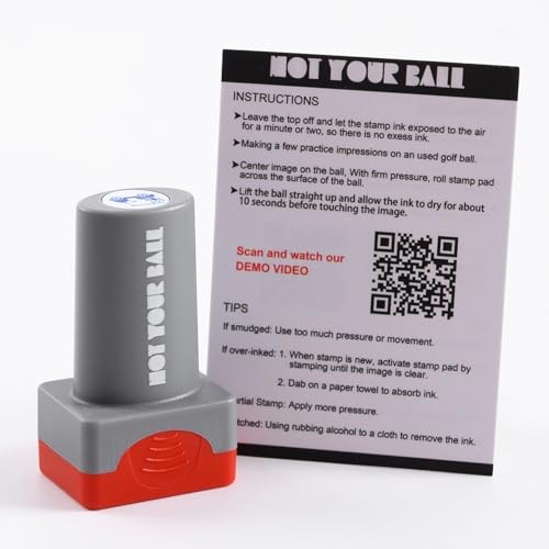 Golf Ball Stamp, Golf Ball Stamper, Reusable Self-Inking Golf Ball Stamp LLAMA