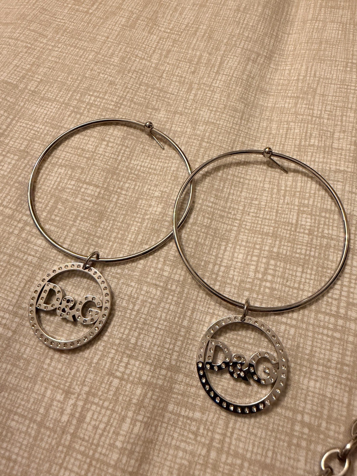 Dolce & Gabbana Silver Necklace & Earrings Combo – Worn Once Excellent Condition