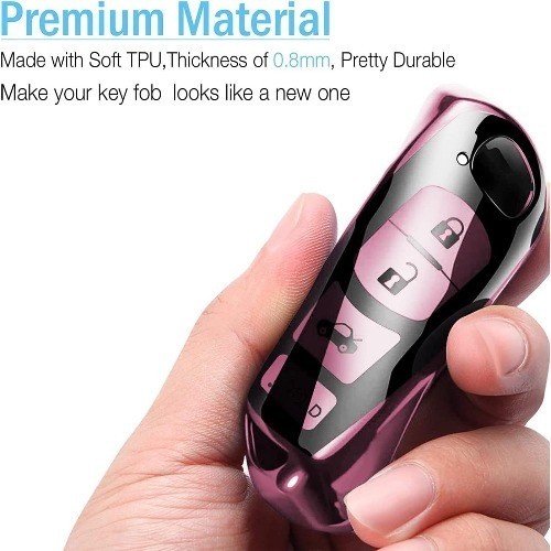 Key Fob Cover, Special Soft TPU Key Case Cover Protector Compatibl Color: Pink