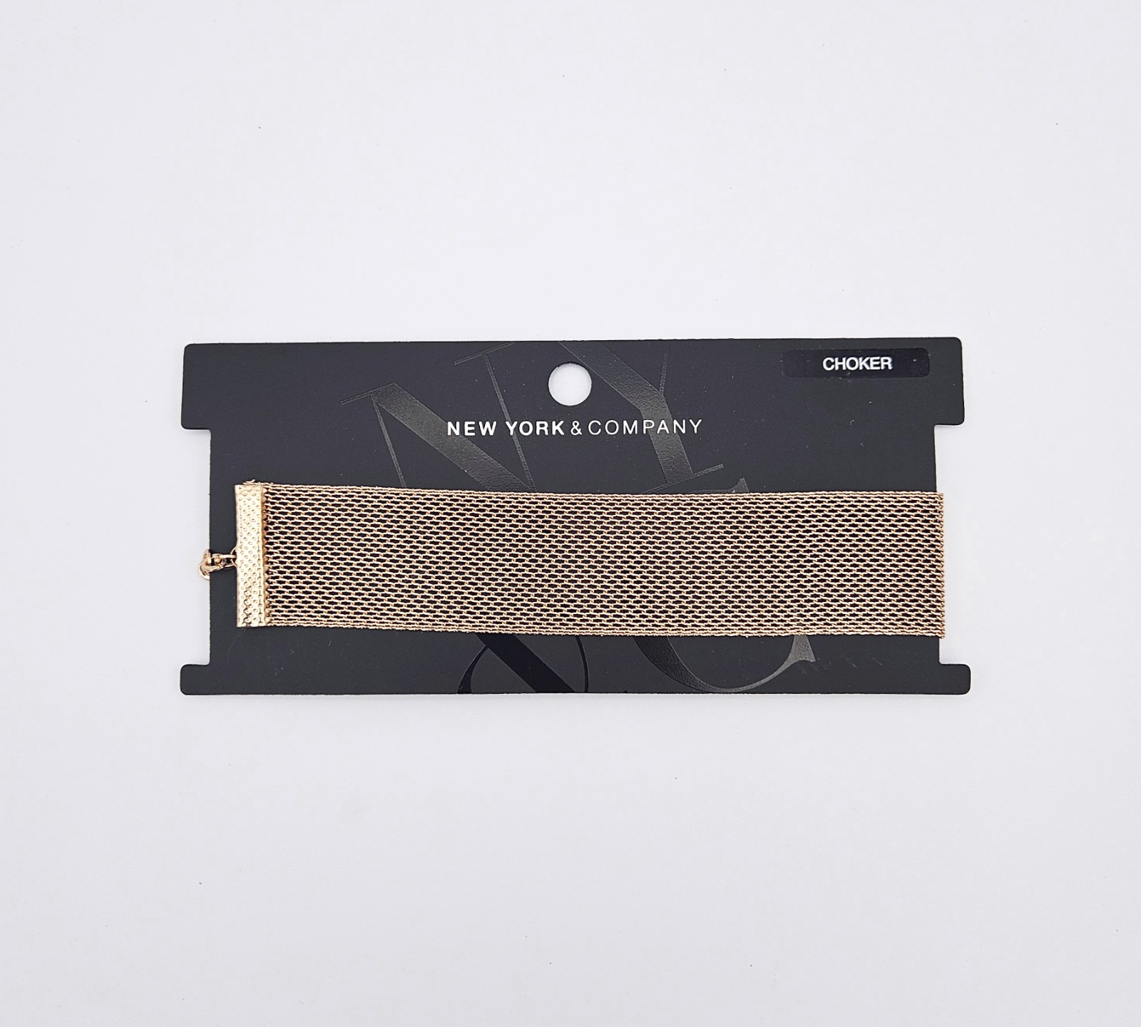 New York and Company Choker Set of 5 (Black, Gray, Gold, Brown, Navy)