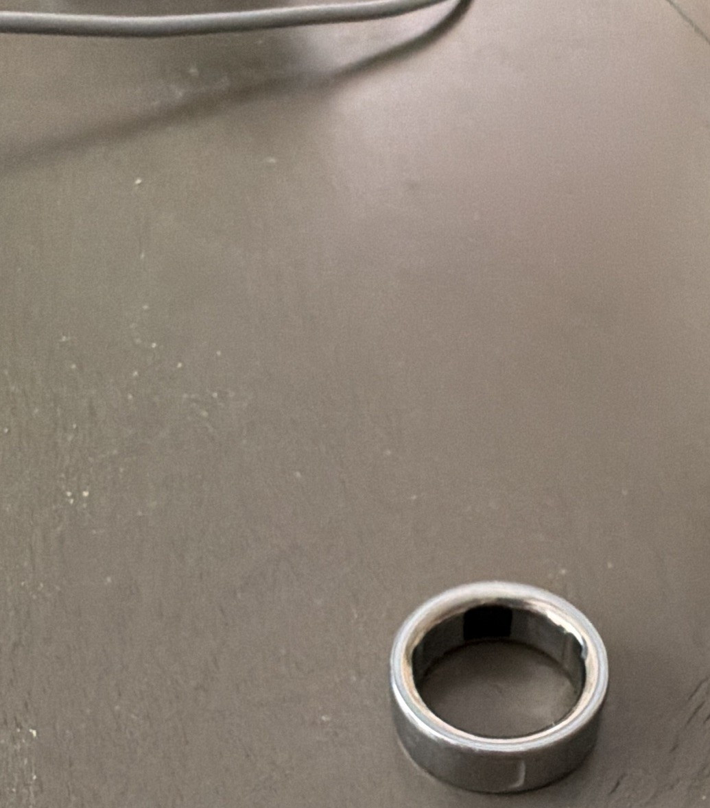 Oura Silver Tone Band Ring Size 7 – No Main Stone, No Secondary Stone