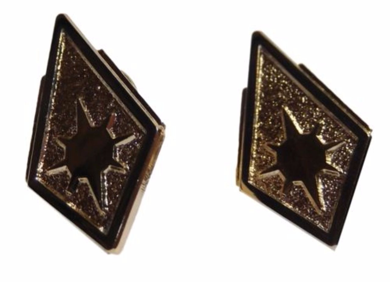 Battlestar Galactica TV Series Commander Collar Rank PIP Set