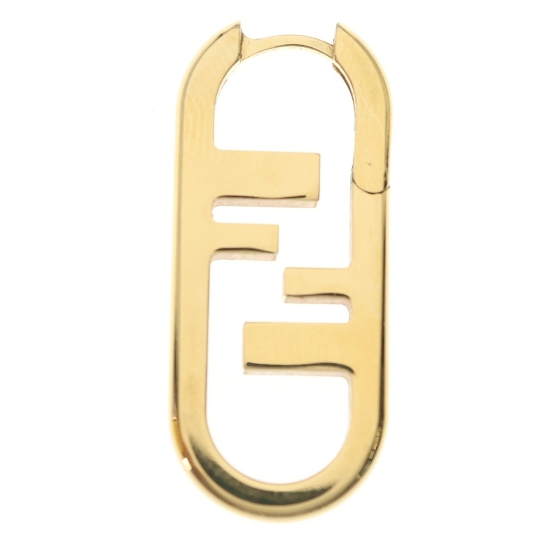 FENDI Orlock FF Logo Earrings Gold SS Used a63d47061b94cdd6b7333c5a2d009db0