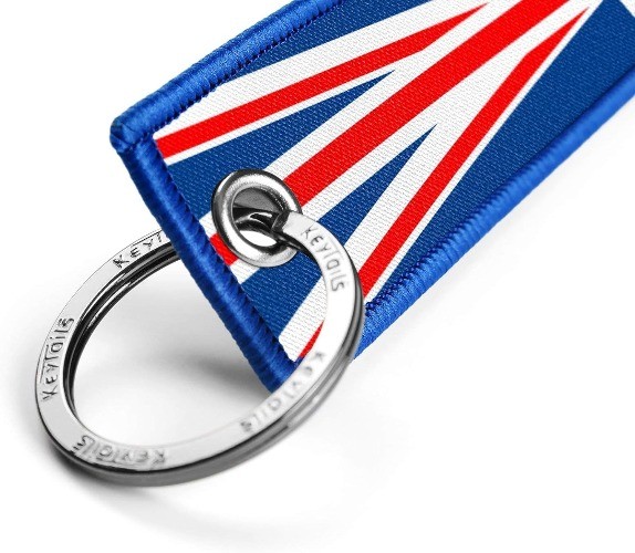 Keychains, Premium Quality Union Jack, British Flag Key T Color: Great Britain