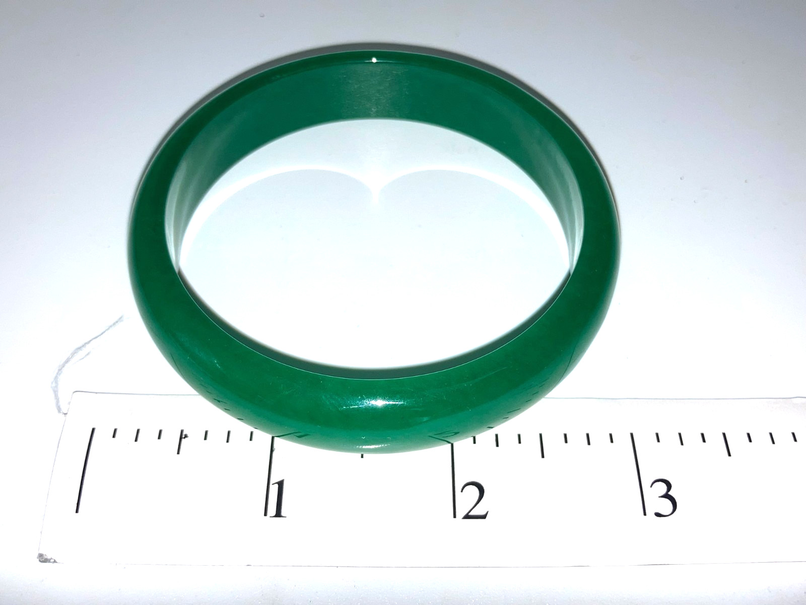 TREATED GREEN JADE JADEITE JEMSTONE BANGLE JEWELRY BRACELET