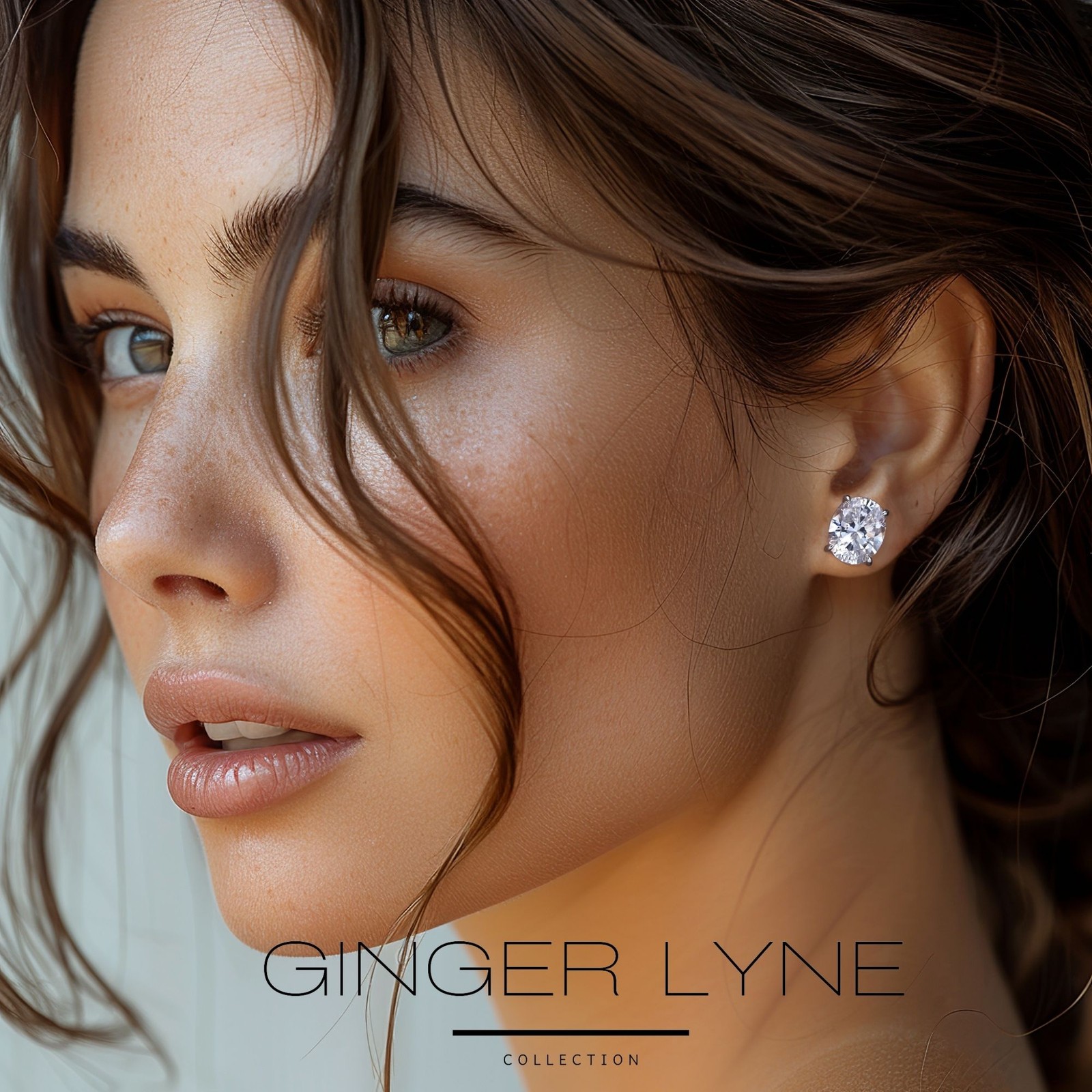 Oval Cut Stud Earrings for Women 5 Ct Simulated Diamond Sterling Silver Ginge…