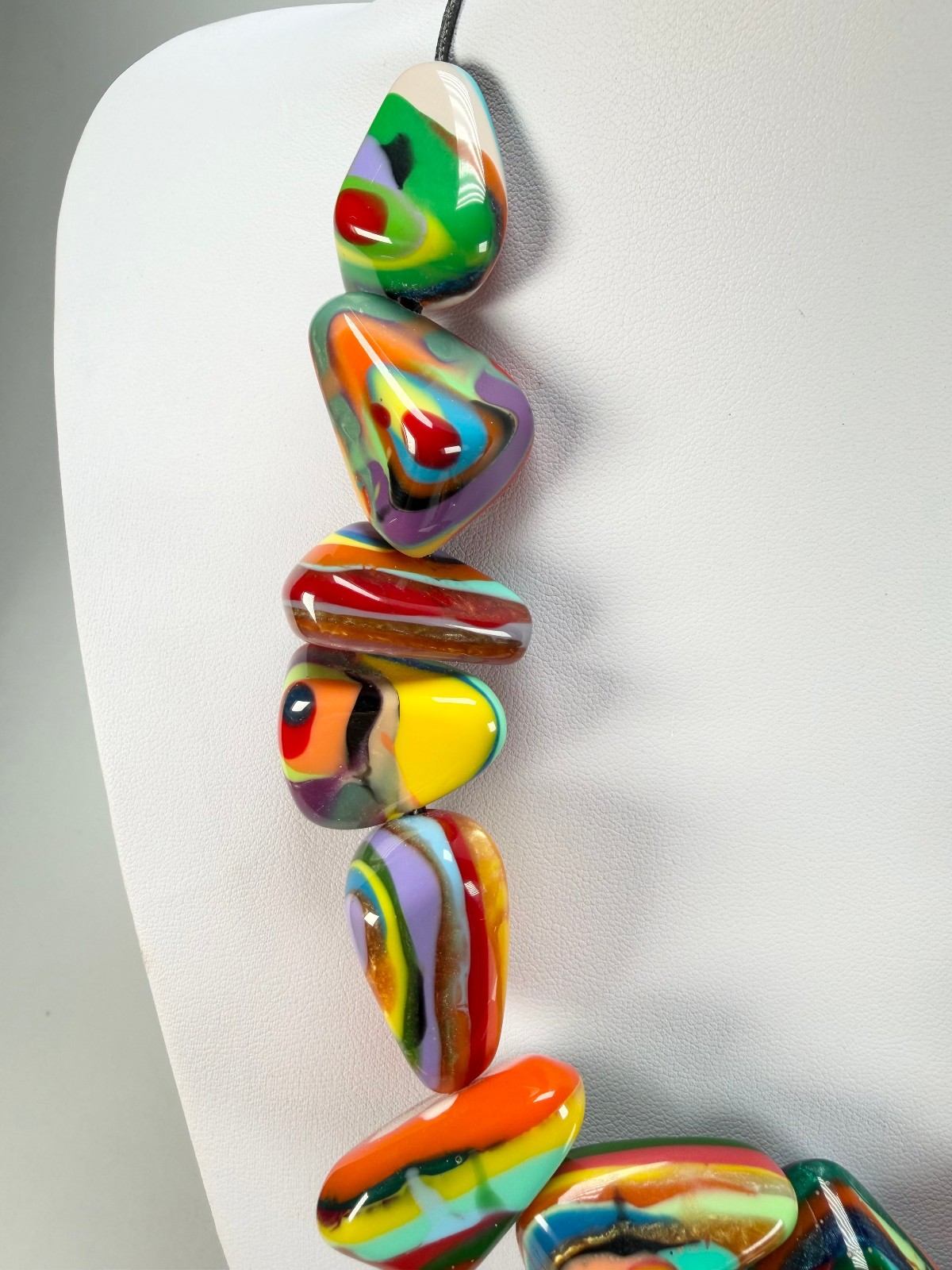 Sobral – Multi-Colour “Anton” Diamante Resin Necklace ( 003614 )