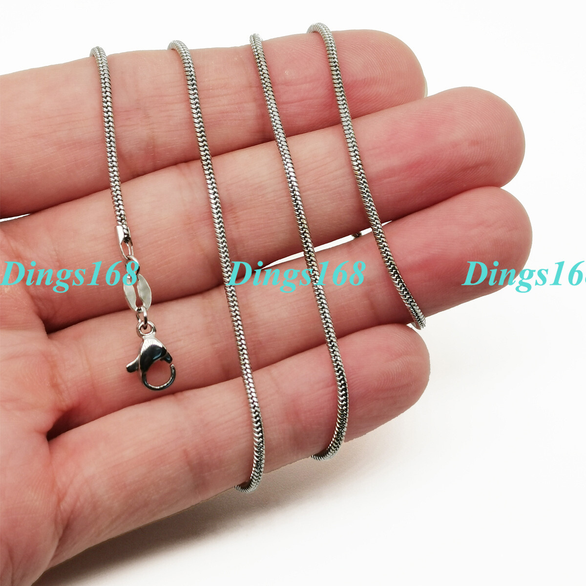 Designer Inspired Solid 925 Sterling Silver Italian Snake Chain Necklace 16″-38″