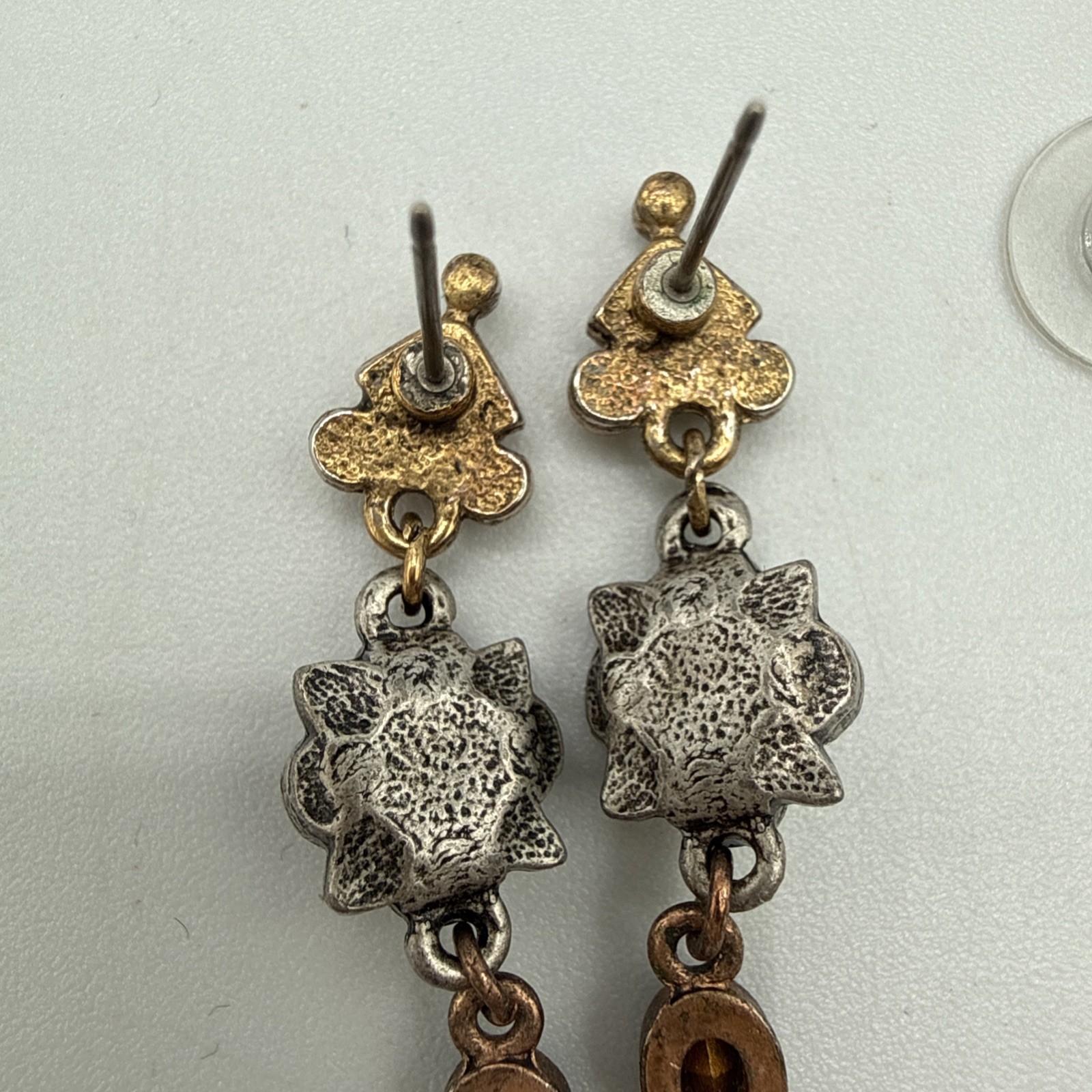 Sweet Romance Dainty Earrings Vintage Drop Renaissance Canterbury Beautiful!