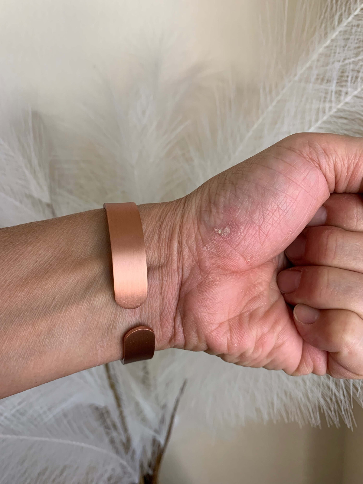 Elegant Wide Copper Magnetic Bracelet Bangle 8 magnets Renew Balance Energy RX